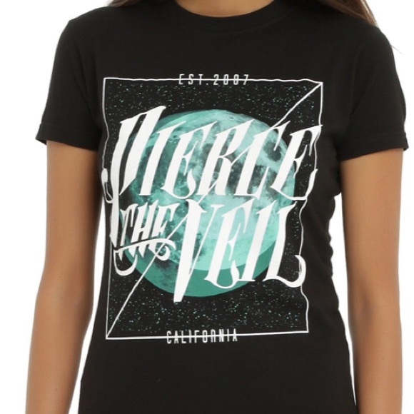 PIERCE THE VEIL MOON LOGO SHIRT GOOD CONDITION - Picture 3 of 3